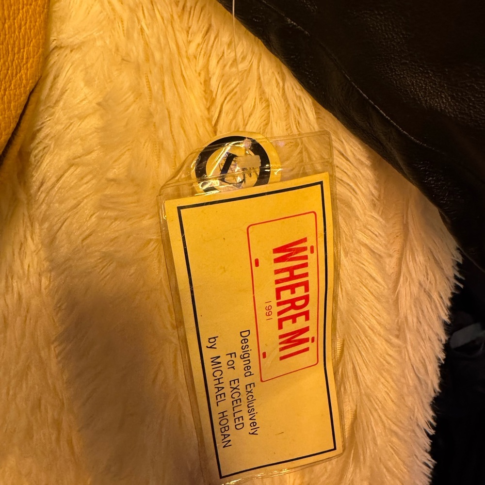 🔥 NWT Authentic Michael Hoban “Where Mi?” Bulls Leather Jacket (1991) 🐂 - Picture 4 of 5